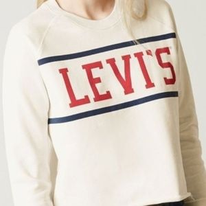 NWOT Levi's Crewneck Cropped Sweatshirt Sz S